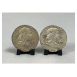 1960 & 1962 Franklin-Liberty Bell Half Dollars