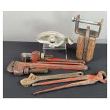 Pipe Wrenches, Adjustable Wrench, & Misc