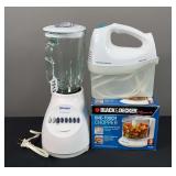 Osterizer Blender, Hamilton Beach Mixer, & Black and Decker Chopper