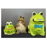 Frog Cookie Jar, Money Bank, & Frog Home Decor