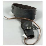 Black Leather Holster Belt