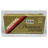 Federal Premium Safari .416 Rigby Ammo (20 Rounds)