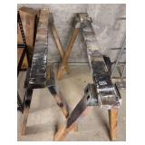 Pair of Wooden Saw Horses