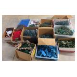 Large Lot of Christmas Lights & Decor