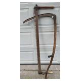 Vintage Crosscut Saw & Scythe