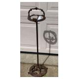 Standing Iron Ash Tray Holder