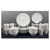 JC Penny Home Collection Plates, Bowls, & Mugs Set