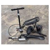 Bike Pumps, Tour Rack, & Assorted Bike Parts
