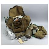 Canvas Miltary Bag Full of Survival & Prepper Supplies