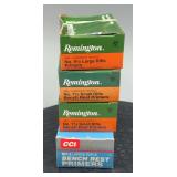 (1600) #7.5  Small Rifle Primers, (600) CCI BR-2 Primers, & (595) #9.5 Large Rifle Primers