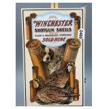 Winchester Shotgun Shells Quail & Bird Dog Sign
