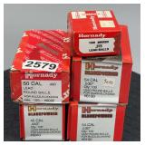 Hornady 50 Cal Lead Balls & 45 Cal Round Balls
