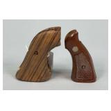 Smith & Wesson & Unmarked Wooden Revolver Grips