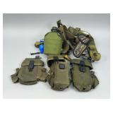 Military Canteen, Belts & Assorted Items