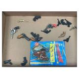 Cap Shooter with Holster Key Chain & Assorted Toy Guns