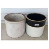 Pair of 1 Gallon Crocks