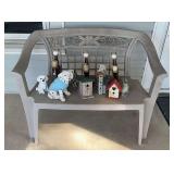 Dog and Angel Lawn Decor & Patio Bench