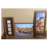 (3) Framed Wall Art Pieces