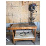 Ryobi 12” Drill Press & Rolling Work Bench