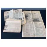 Vintage Sidney Daily News Newspapers