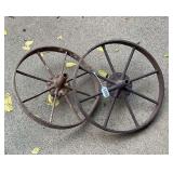 Pair of Iron Wheels