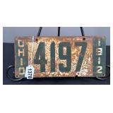 1912 License Plate