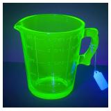 Uranium Glass Measuring Pitcher
