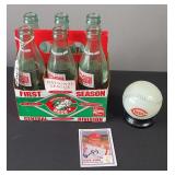 Cincinnati Reds Money Bank, Coca-Cola Bottles & Signed Dave King Card