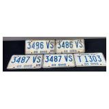 1969 Ohio License Plates
