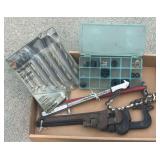 Pipe Wrenches & Assorted Items
