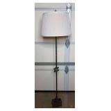 Iron Base Jadeite Bulb Floor Lamp