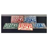 1962-1967 “3127•VS” Ohio License Plates