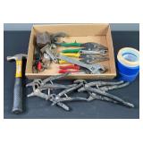 Tin Snips, RoboGrip Pliers, & Tools