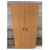 Wooden Rolling Storage Cabinet