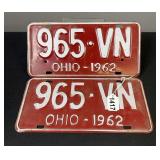 1962 “965•VN” Ohio License Plates