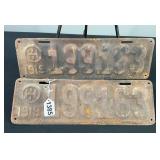 1919 Ohio License Plates
