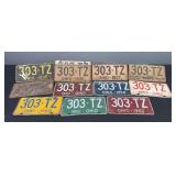 1935-1962 “303•TZ” Ohio License Plates
