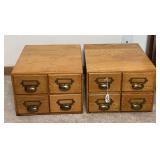 Vintage Index Card File Cabinets