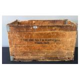 The Orr Felt & Blanket Co. Wooden Crate