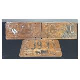 1938 Ohio License Plates