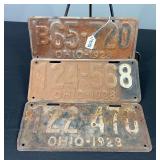 1928 Ohio License Plates
