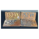 1935, ‘36, & ‘37 Ohio License Plates