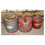 Trio of Gas Cans