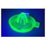 Citrus Juicer Uranium Glass
