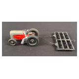 Toy Ford Tractor with Cultivator