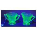 Uranium Glass Creamers