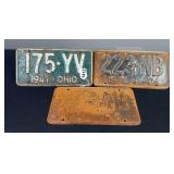 1947 Ohio License Plates