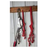 2 Ton Cable Puller & Pair of Chain Binders