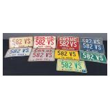 1965-1974 “582 VS” Ohio License Plates