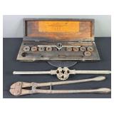 Large Tap & Die Set and Bolt Cutters